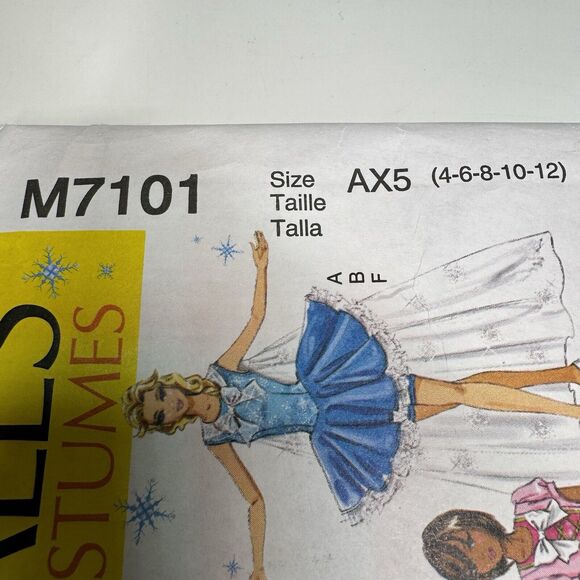 McCalls 7101 Moon Fairy Sailor Cape Dress Costume Pattern Cut To Size 4 Cosplay - Picture 4 of 6